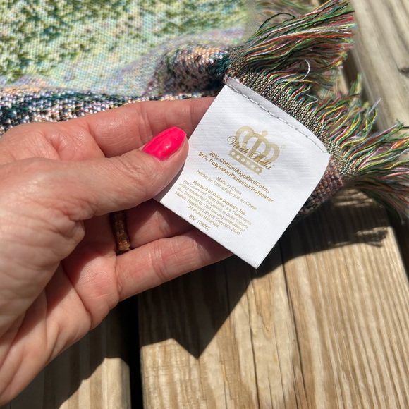 For God So Loved The World John 3:16 Religious Quilted Throw Blanket 60x47‎ in - Picture 9 of 10